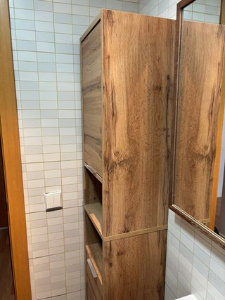 Mueble de baño alto madera
