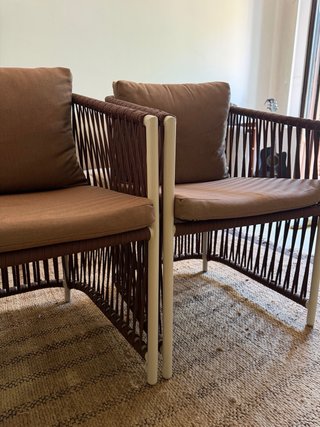 Par de 2 Sillones Marrones, para sala