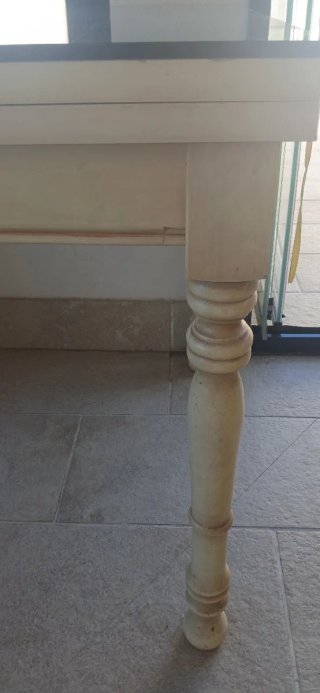 Mesa extensible comedor 80cm madera con cristal