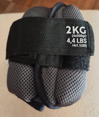 Un par de tobilleras de 2 kg (4x500gr)