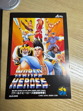 World Heroes 1 SNK Neo Geo AES NeoGeo NG Jap WH1.2