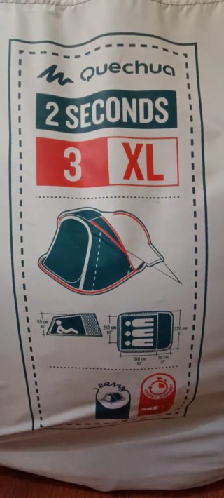 Tienda campaña Decathlon 2 Seconds 3XL