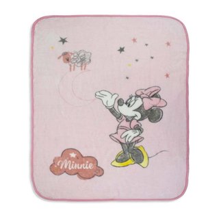 Manta cuna Minnie Mouse rosa