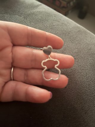 Pendientes Tous Corazón Oso Plata