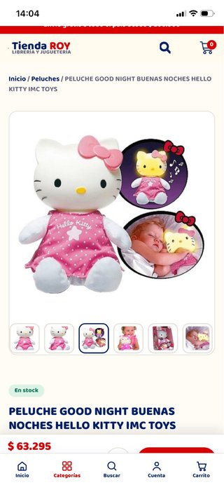 Muñeca Hello Kitty con luz y sonido