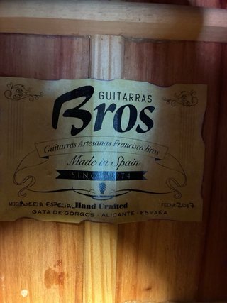 Guitarra Francisco Bros Burlería Especial