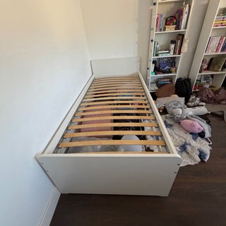Cama IKEA MALM 90x200 + somier + Colchón Alta Gama