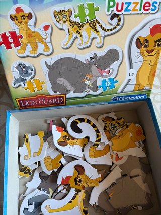 Lote de 4 Puzzles +2 años Clementoni y Goula