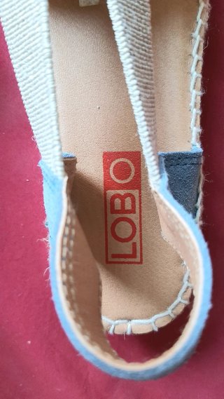 Alpargatas Lobo cuña baja azul jeans 38