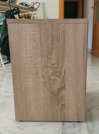 Cajonera de madera con 2 cajones