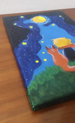 Cuadro El Principito y el Zorro 20x30
