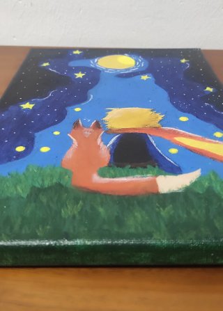 Cuadro El Principito y el Zorro 20x30
