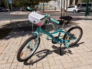 Bicicleta niña Btwin azul