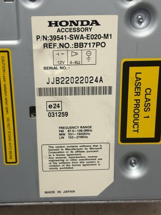 Radio GPS Honda CRV 2009