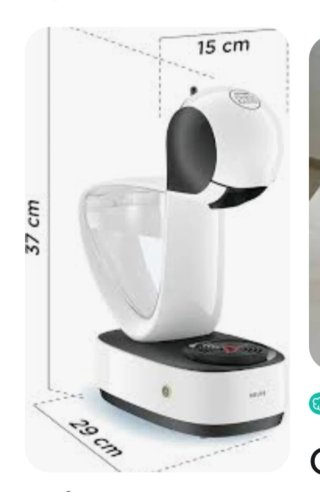 Cafetera Dolce Gusto Blanca y Negra