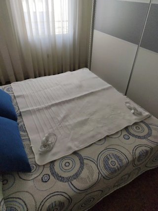 Manta Eléctrica Calefactora Blanca