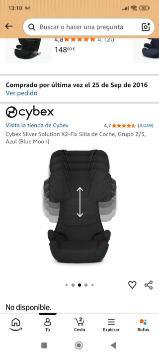Silla Coche Cybex Silver Solution X2-Fix