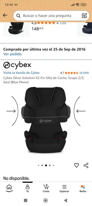 Silla Coche Cybex Silver Solution X2-Fix