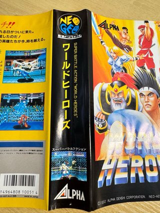 World Heroes 1 SNK Neo Geo AES NeoGeo NG Jap WH1.1