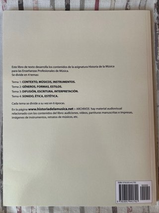 Historia de la Música para Conservatorios. Apun...