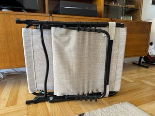 Tumbona Plegable Reclinable 4 Niveles Crema