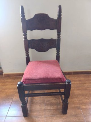 Mesa comedor madera maciza con 6 sillas y mueble