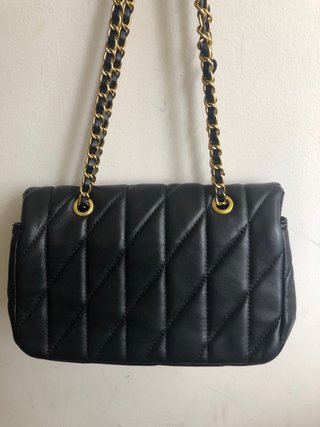Borsa Coach Nera con Dettagli Oro