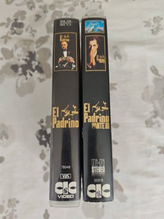 2 Películas VHS: El Padrino y Parte III - Original