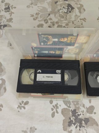 2 Películas VHS: El Padrino y Parte III - Original