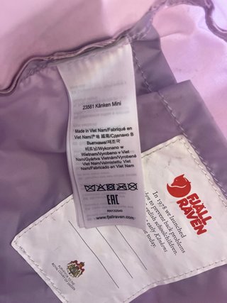 Mochila Mini Fjallraven Kanken Rosa/Morado