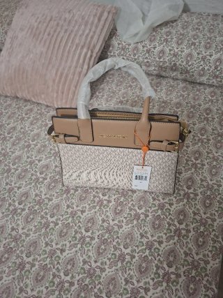 Bolso Michael Kors Beige y Blanco