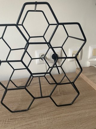 Botellero Hexagonal Negro