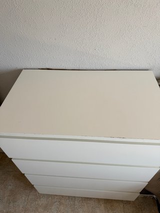 Cómoda IKEA 4 cajones blanca