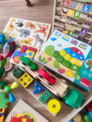 Gran Lote Juguetes Madera Educativos