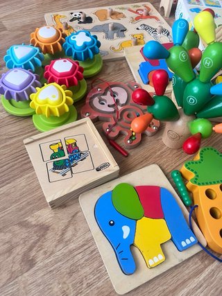 Gran Lote Juguetes Madera Educativos