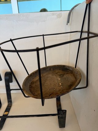 Soporte Hierro Forjado Macetas Negro