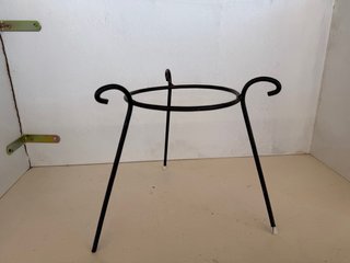 Soporte Hierro Forjado Macetas Negro