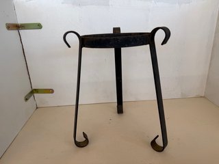 Soporte Hierro Forjado Macetas Negro