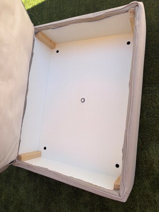 Puf reposapiés Ikea Kivik beige