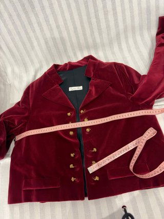 Traje de Fallero Caballero Rojo y Dorado