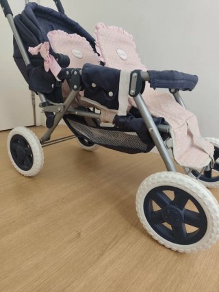 Carrito de muñecas para trillizos