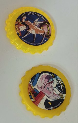 Carta Dragon Ball Z Dodoria y dos chapas