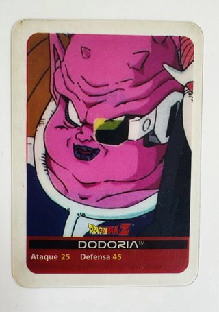 Carta Dragon Ball Z Dodoria y dos chapas