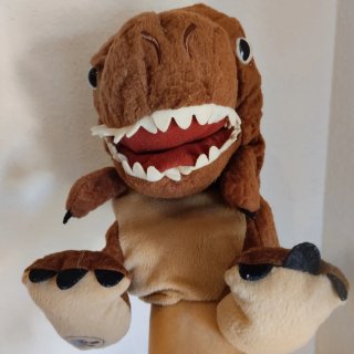 Marioneta Dinosaurio Marrón