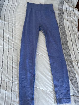 Leggings da palestra blu e viola