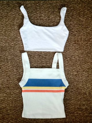 Lote 2 Tops Bershka Talla XS
