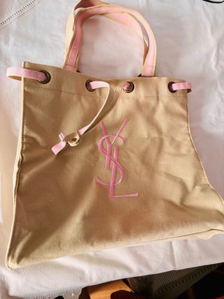 Bolso YSL Beige y Rosa