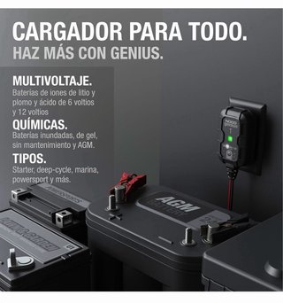 Cargador y Mantenedor Baterías NOCO Genius 1