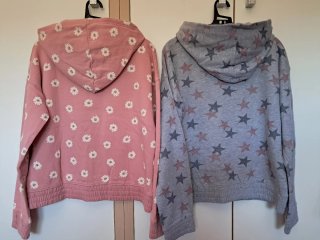 Lote 2 sudaderas 13-14 años gris/rosa