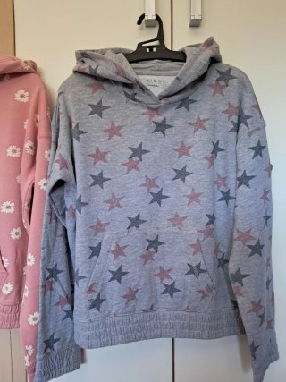 Lote 2 sudaderas 13-14 años gris/rosa